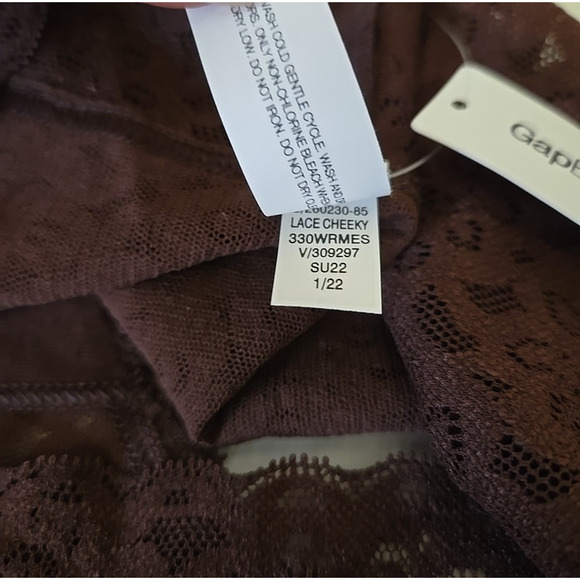 NWT Gap Medium Brown Lace Cheeky Panties Lot of 2 - Picture 4 of 8